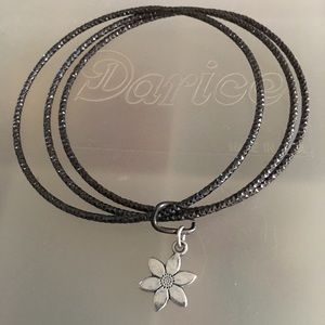 three bangles bracelet with charm handmade